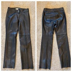 Vintage Hugo Buscati Collection Leather Pants Black Size 10